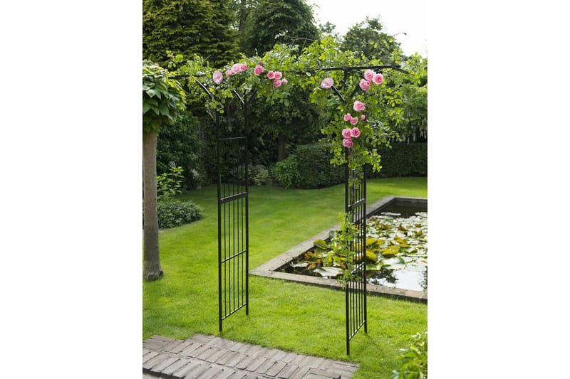 Nature havebue 114 x 66 x 232 cm metal sort - Sort - Have - Udendørs miljø - Havedekoration - Havefigurer & havedekoration
