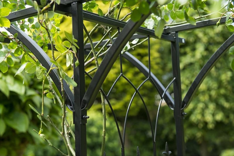 Nature havebue 114 x 66 x 232 cm metal sort - Sort - Have - Udendørs miljø - Havedekoration - Havefigurer & havedekoration