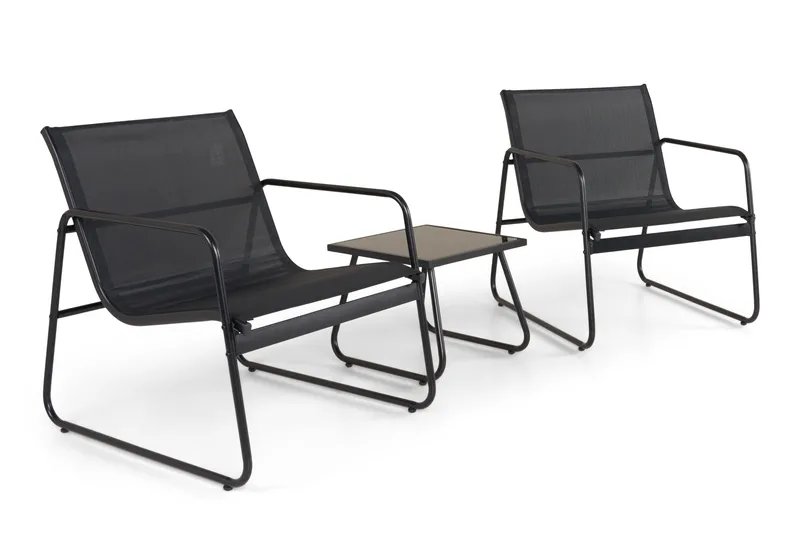 Pelanda cafésæt til udendørs brug - Sort - Have - Udendørs miljø - Altan & terrasse - Altanmøbler