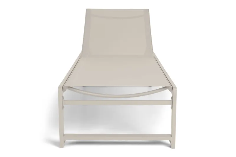 Sanna Solseng med Justerbar Rygstøtte - Beige - Havemøbler - Havestole - Solseng & solvogn