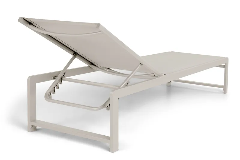 Sanna Solseng med Justerbar Rygstøtte - Beige - Havemøbler - Havestole - Solseng & solvogn