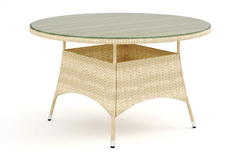 Thor bord til udendørsbrug rundt 140 cm - Beige - Havemøbler - Havebord - Spisebord & havebord