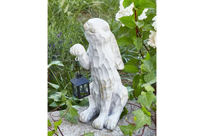 Trädgårdsfigur Beliani Gerland White - Have - Udendørs miljø - Havedekoration - Havefigurer & havedekoration