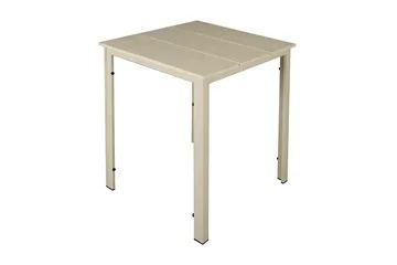 Tunis cafebord til udendørsbrug 70x70 cm - Beige/Beige - Havemøbler - Balkon - Balkonmøbler - Altanborde