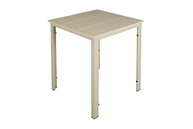 Tunis cafebord til udendørsbrug 70x70 cm - Beige/Beige - Havemøbler - Balkon - Balkonmøbler - Altanborde