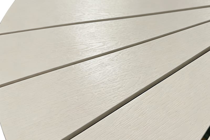 Tunis spisebord til udendørsbrug 120 cm rundt - Beige/Beige - Havemøbler - Havebord - Spisebord & havebord