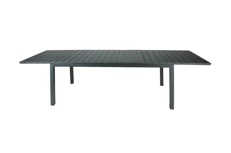 Tunis spisebord til udendørsbrug 205/305x90 rektangulært, udtrækkeligt - Sort/Sort - Havemøbler - Havebord - Spisebord & havebord
