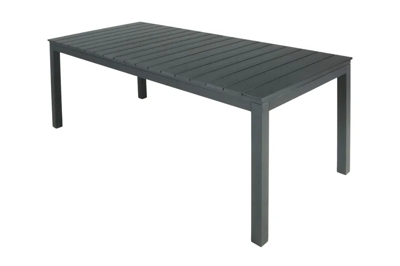Tunis spisebord til udendørsbrug 205/305x90 rektangulært, udtrækkeligt - Sort/Sort - Havemøbler - Havebord - Spisebord & havebord