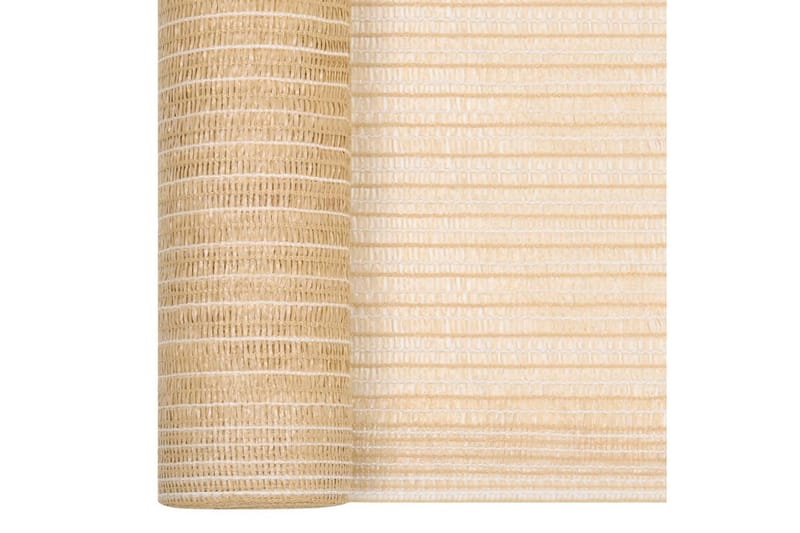 afskærmning 1,5x50 m 195 g/m² HDPE beige - Beige - Have - Udendørs miljø - Havedekoration - Myggenet