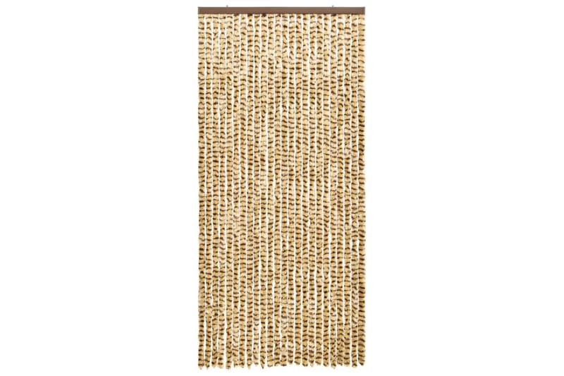 Insektgardin 100x220 cm chenille beige og brun - Beige - Have - Udendørs miljø - Havedekoration - Myggenet
