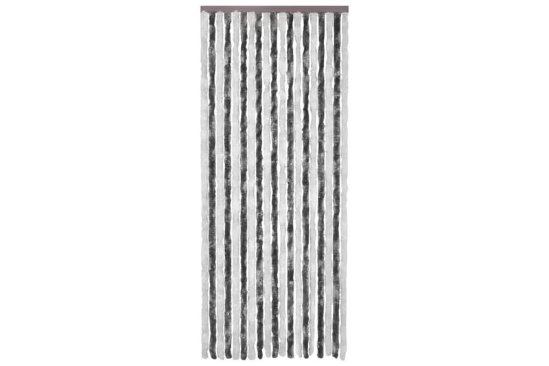 Insektgardin 90x200 cm chenille grå og hvid - Grå - Have - Udendørs miljø - Havedekoration - Myggenet