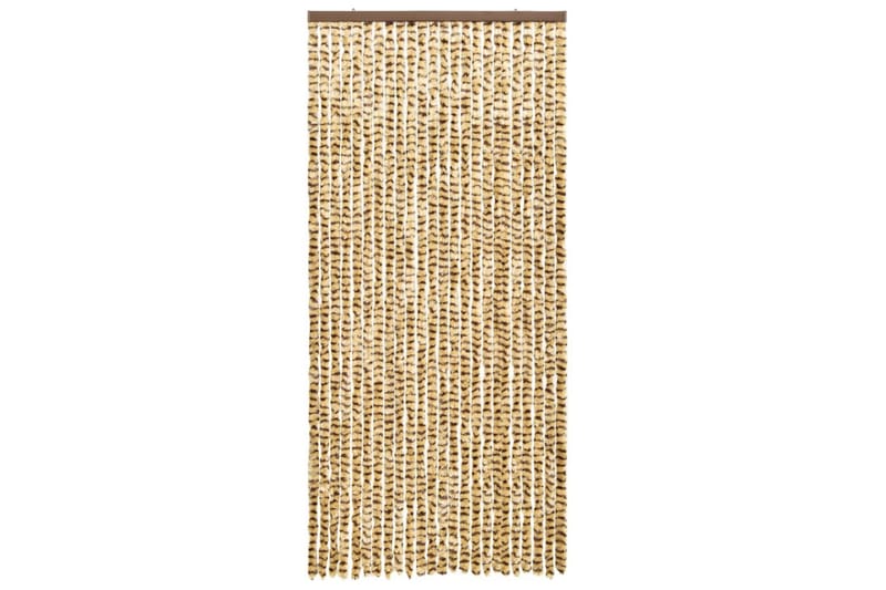 Insektgardin 90x220 cm chenille beige og brun - Beige - Have - Udendørs miljø - Havedekoration - Myggenet