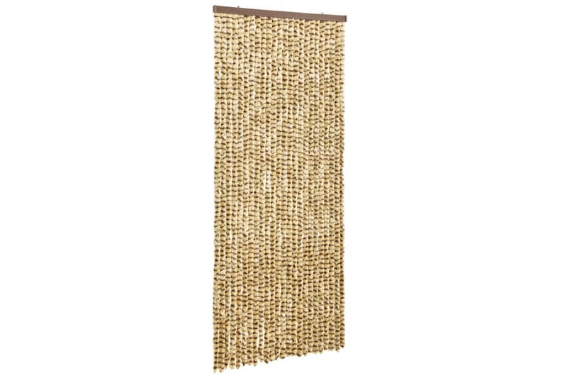 Insektgardin 90x220 cm chenille beige og brun - Beige - Have - Udendørs miljø - Havedekoration - Myggenet