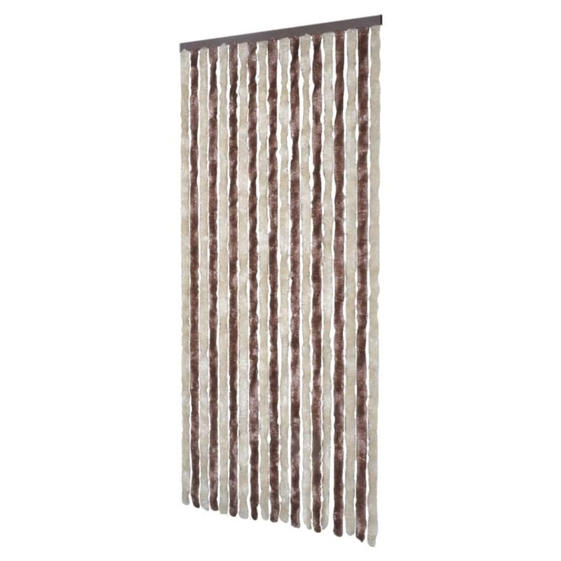 Insektgardin Beige Og Lysebrun 90 X 220 Cm Chenille - Brun - Have - Udendørs miljø - Havedekoration - Myggenet