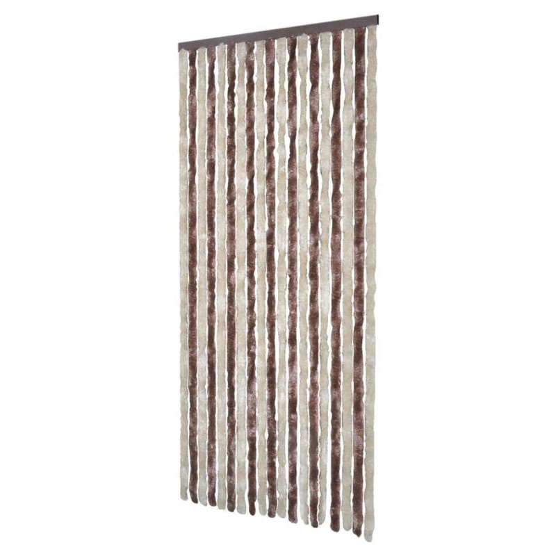 Insektgardin Beige Og Lysebrun 90 X 220 Cm Chenille - Brun - Friluftsudstyr - Myggenet - Myggebeskyttelse