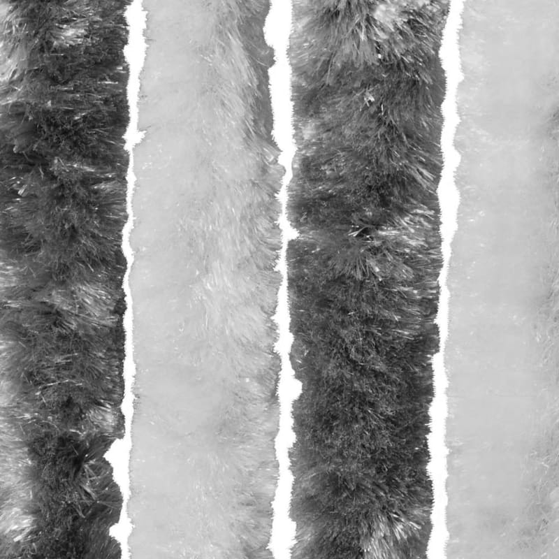 Insektgardin Grå Og Hvid 90 X 220 Cm Chenille - Have - Udendørs miljø - Havedekoration - Myggenet