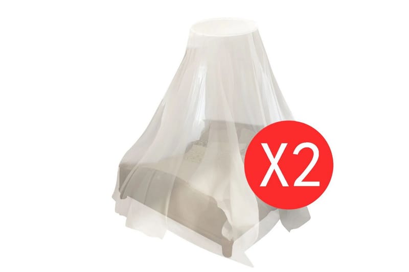 Myggenet 2 Stk. Rundt 56 X 325 X 230 Cm - Hvid - Have - Udendørs miljø - Havedekoration - Myggenet