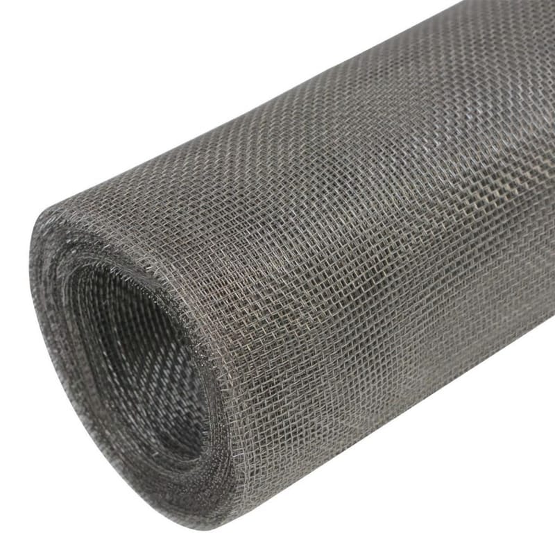 net 100 x 1000 cm rustfrit stål sølvfarvet - Sølv - Have - Udendørs miljø - Havedekoration - Myggenet