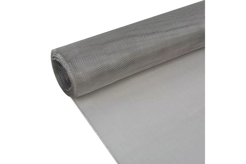 net 100 x 1000 cm rustfrit stål sølvfarvet - Sølv - Have - Udendørs miljø - Havedekoration - Myggenet