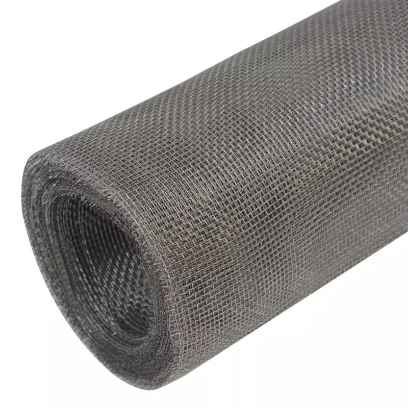 net 100 x 500 cm rustfrit stål - Sølv - Have - Udendørs miljø - Havedekoration - Myggenet
