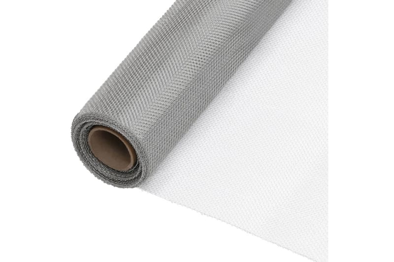 net 60x2000 cm rustfrit stål sølvfarvet - Sølv - Have - Udendørs miljø - Havedekoration - Myggenet