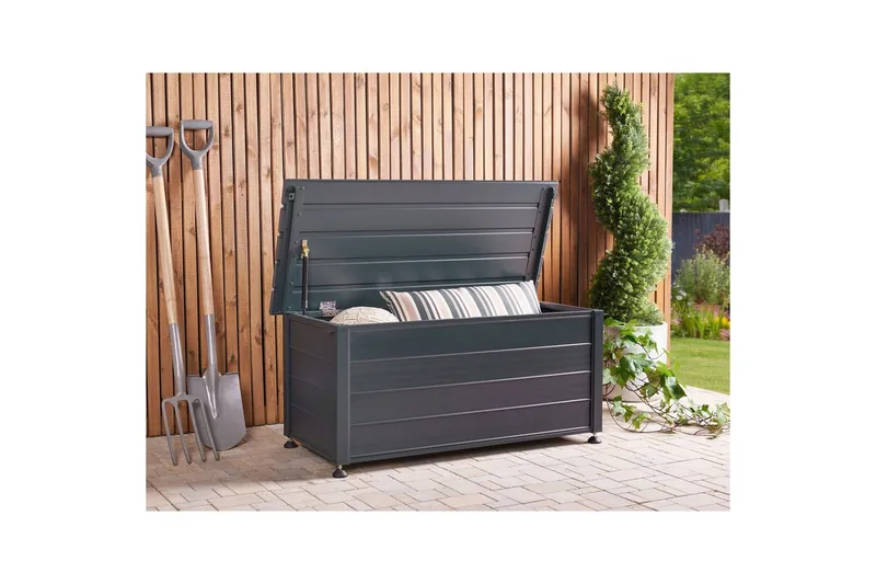 Låda Beliani Campalto Brun, 113x50x52 cm Grey - Havemøbler - Pudeopbevaring & havemøbelovertræk - Hyndeboks