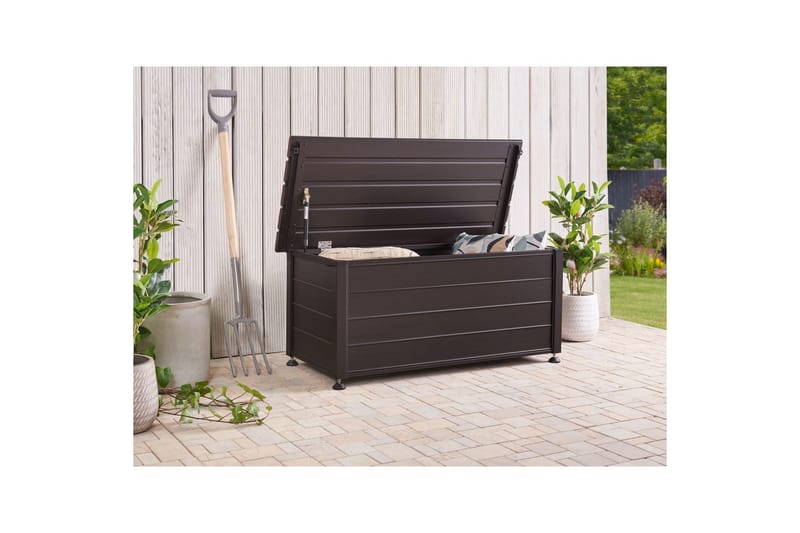 Låda Beliani Campalto Brun, 113x50x52 cm NO_BRAND Brown - Havemøbler - Pudeopbevaring & havemøbelovertræk - Hyndeboks