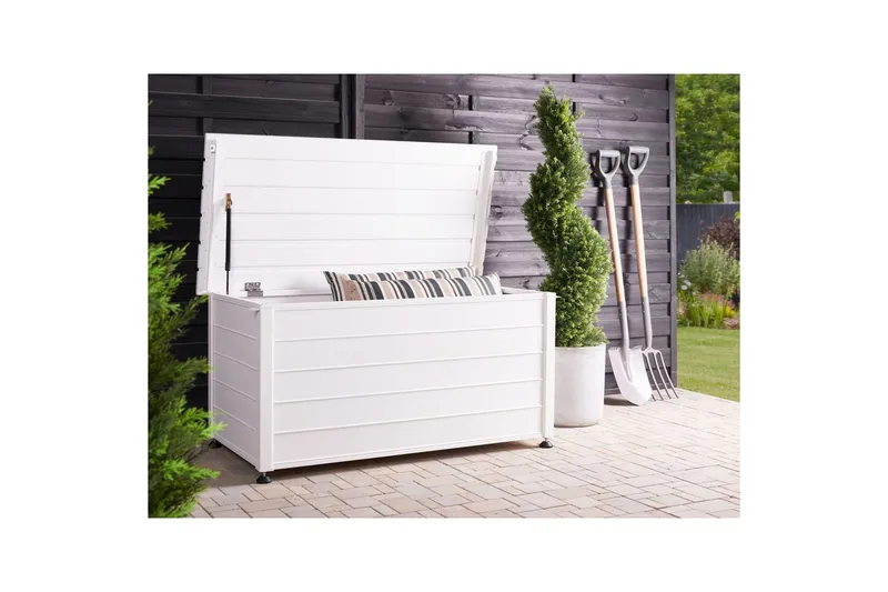 Låda Beliani Campalto Brun, 123x60x60 cm White - Have - Udendørs miljø - Havedekoration - Postkasser