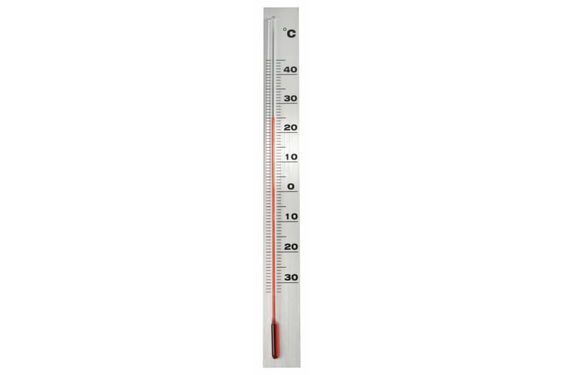 Nature udendørs vægtermometer aluminium 3,8 x 0,6 x 37 cm - Udendørstermometer - Termometer