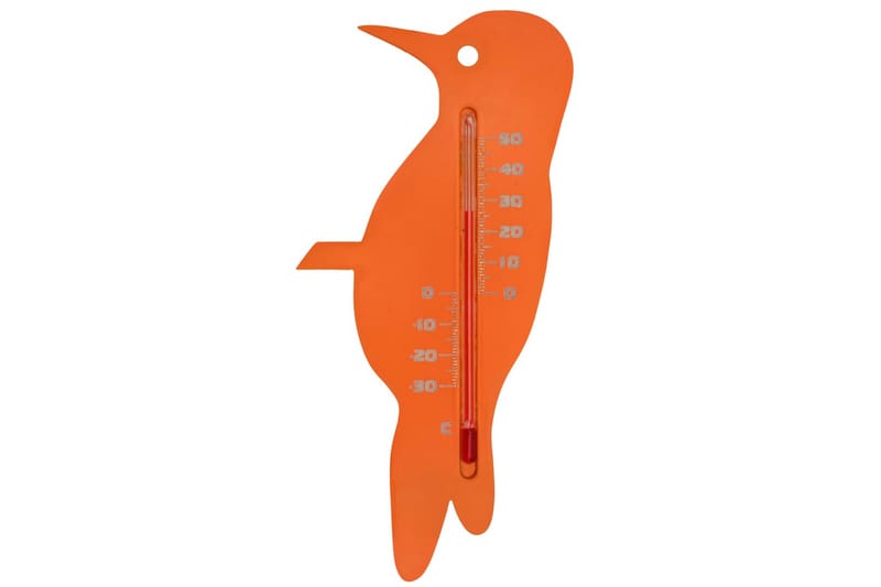 Nature udendørs vægtermometer finkefacon orange - Orange - Have - Udendørs miljø - Havedekoration - Regn & temperatur - Udendørstermometer