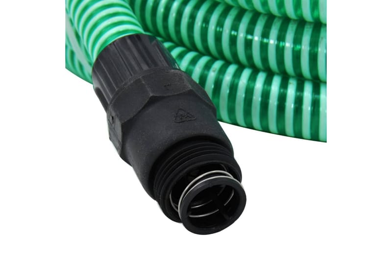 sugeslange med PVC-tilslutninger 7 m 22 mm grøn - Grøn - Vandslange & haveslange