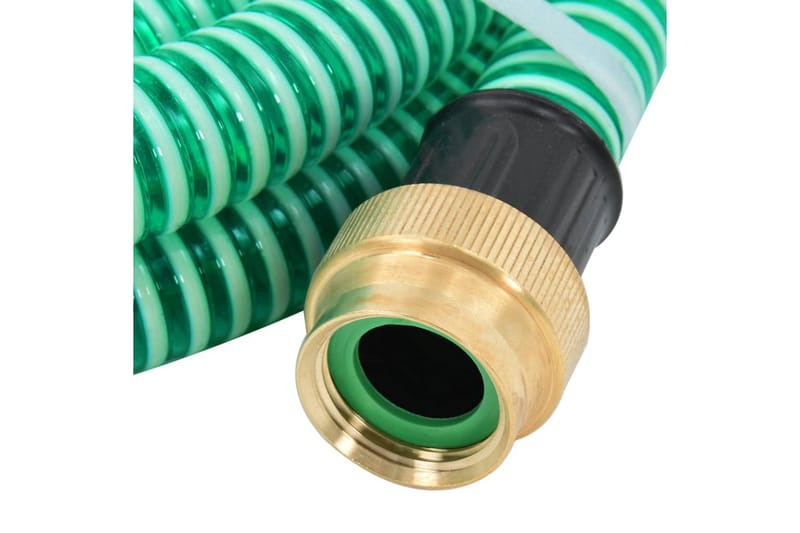 sugeslange med messingkoblinger 7 m 25 mm grøn - Grøn - Vandslange & haveslange