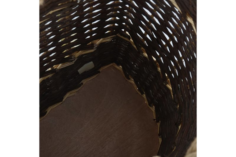 Bærerygsæk Til Brænde Med Håndtag 44,5 X 37 X 50 Cm Naturpil - Brun - Have - Udendørs miljø - Udendørs opbevaring - Brændeopbevaring
