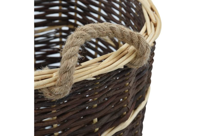 Bærerygsæk Til Brænde Med Håndtag 44,5 X 37 X 50 Cm Naturpil - Brun - Have - Udendørs miljø - Udendørs opbevaring - Brændeopbevaring