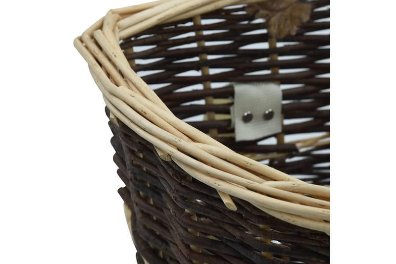 Bærerygsæk Til Brænde Med Håndtag 44,5 X 37 X 50 Cm Naturpil - Brun - Have - Udendørs miljø - Udendørs opbevaring - Brændeopbevaring