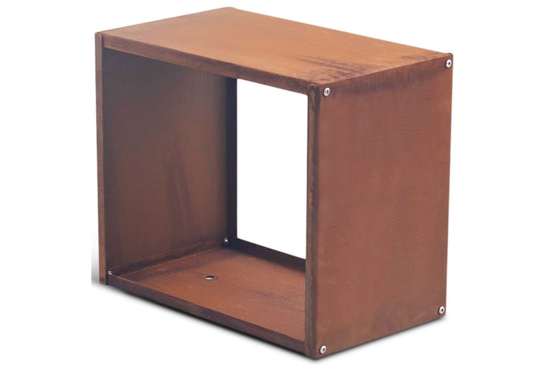 Brændehylde 3mm cortenstål 60x50 cm Brun, Lyfco