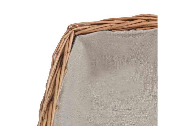 Brændekurv Med Håndtag 61,5x46,5x58 cm Pil Brun - Brun - Have - Udendørs miljø - Udendørs opbevaring - Brændeopbevaring