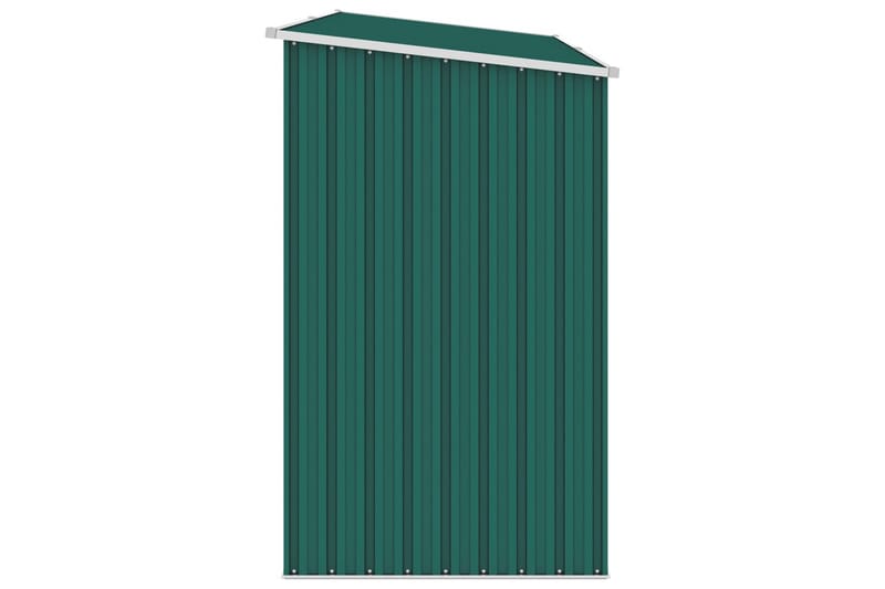 Brændeskur 245x98x159 cm Galvaniseret Stål Grøn - Have - Udendørs miljø - Udendørs opbevaring - Brændeopbevaring