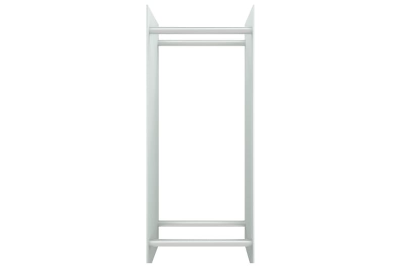 brændestativ 40x35x100 cm hærdet glas hvid - Have - Udendørs miljø - Udendørs opbevaring - Brændeopbevaring