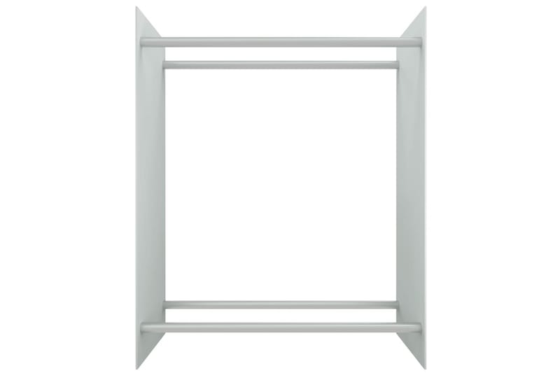 brændestativ 80x35x100 cm hærdet glas hvid - Have - Udendørs miljø - Udendørs opbevaring - Brændeopbevaring