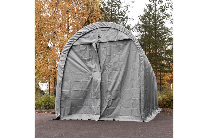 Fornorth Garagetelt 4x8 m - Grå - Have - Udendørs miljø - Udendørs opbevaring - Havetelt & lagertelte