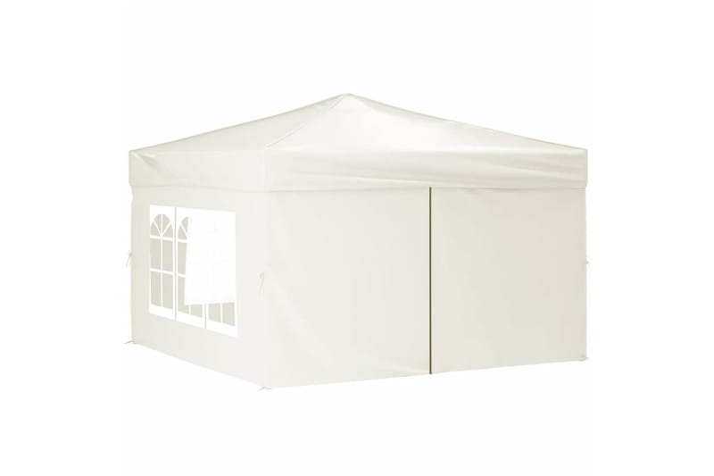 beBasic foldbart festtelt med sidevægge 3x3 m cremefarvet - Creme - Have - Udendørs miljø - Udendørs opbevaring - Havetelt & lagertelte - Partytelt