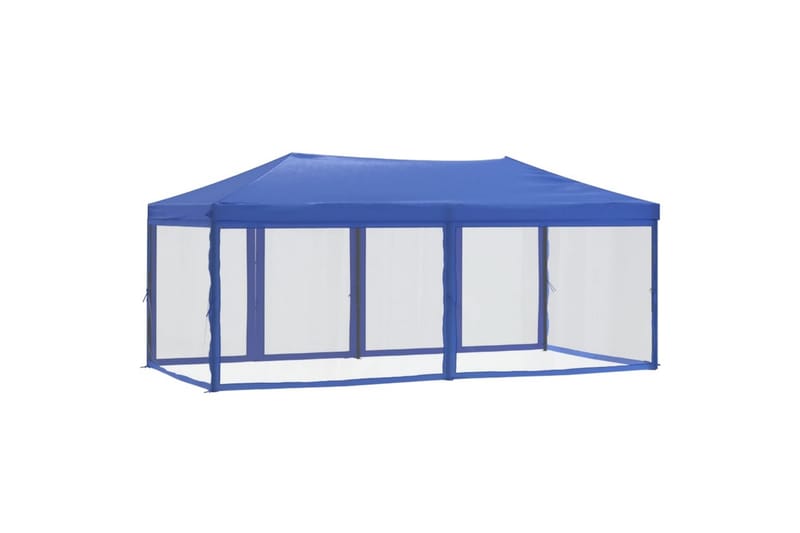 beBasic foldbart festtelt med sidevægge 3x6 m blå - BlÃ¥ - Partytelt - Havetelt & lagertelte