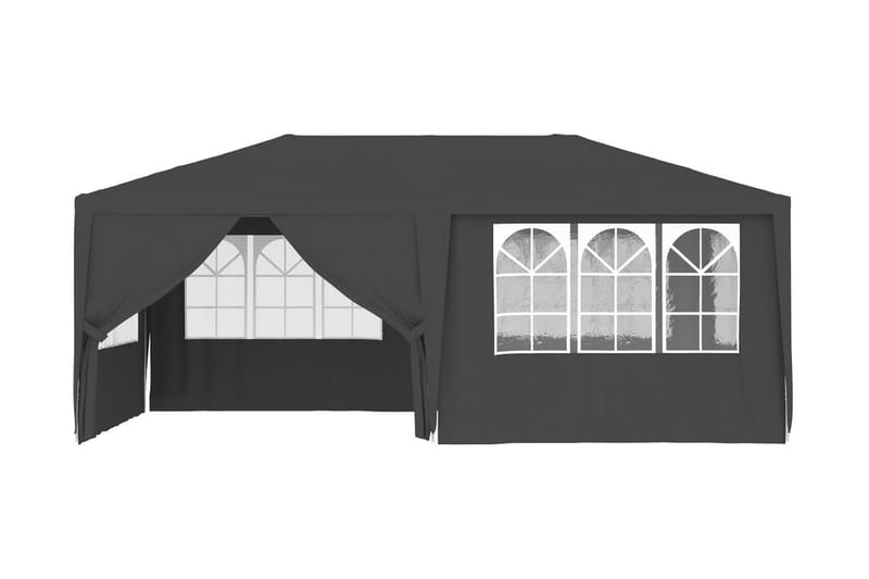 Festtelt med Sidevægge 4x6 M 90 G/m² Antracitgrå - Grå - Have - Udendørs miljø - Udendørs opbevaring - Havetelt & lagertelte - Partytelt