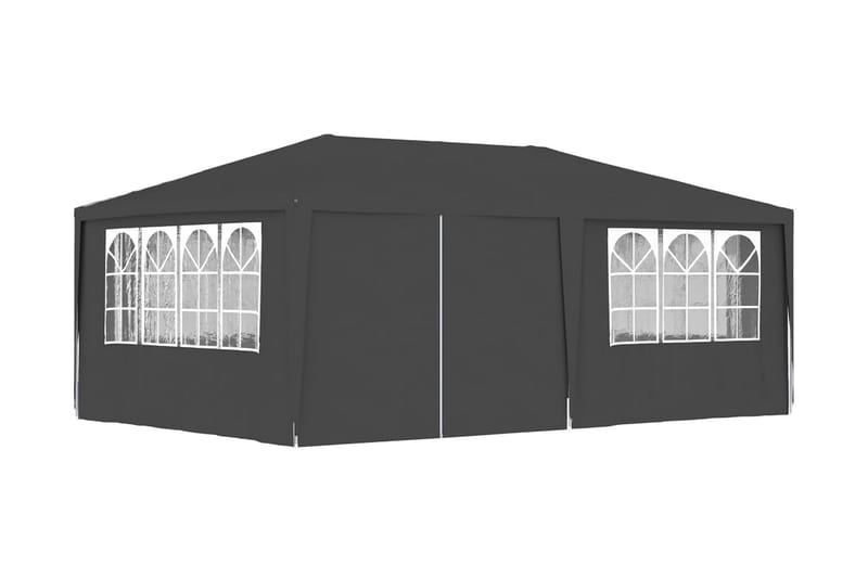 Festtelt med Sidevægge 4x6 M 90 G/m² Antracitgrå - Grå - Have - Udendørs miljø - Udendørs opbevaring - Havetelt & lagertelte - Partytelt