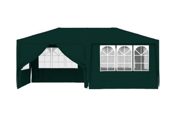 Festtelt med Sidevægge 4x6 M 90 G/m² Grøn - Grøn - Have - Udendørs miljø - Udendørs opbevaring - Havetelt & lagertelte - Partytelt