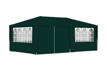 Festtelt med Sidevægge 4x6 M 90 G/m² Grøn - Grøn - Have - Udendørs miljø - Udendørs opbevaring - Havetelt & lagertelte - Partytelt