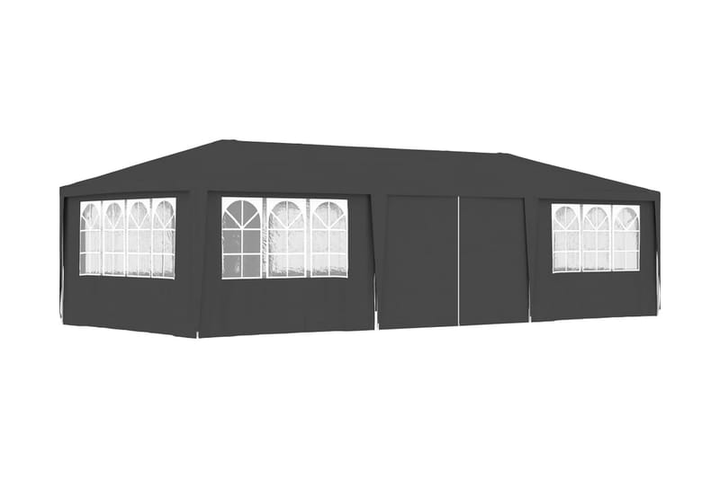 Festtelt med Sidevægge 4x9 M 90 G/m² Antracitgrå - Grå - Have - Udendørs miljø - Udendørs opbevaring - Havetelt & lagertelte - Partytelt
