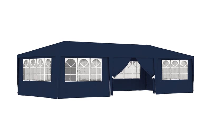 Festtelt med Sidevægge 4x9 M 90 G/m² Blå - Blå - Have - Udendørs miljø - Udendørs opbevaring - Havetelt & lagertelte - Partytelt