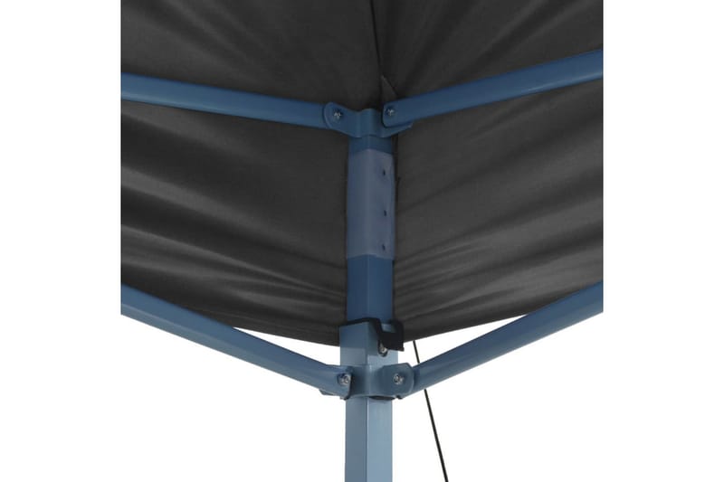 foldbart festtelt med 2 sidevægge 2 x 2 m stål antracitgrå - Grå - Partytelt - Havetelt & lagertelte